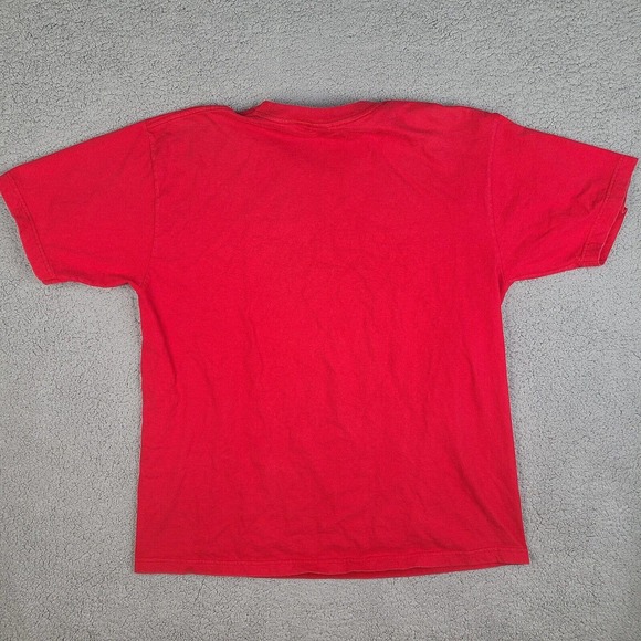 Tommy Jeans T-Shirt Mens‎ XL Red Hilfiger Spell Out Tee Short Sleeve - Picture 5 of 10